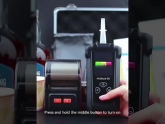 Анализатор алкогольного дыхания небольшого размера Легкий личный анализатор алкоголя в крови